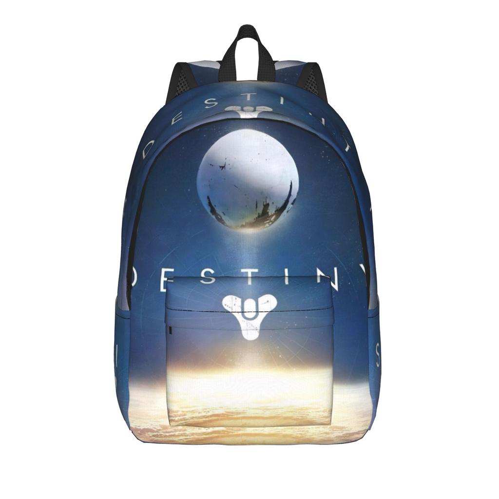 Destiny 2 Games Casual Backpack Durable Student Work Daypack for Men Women Laptop Computer Canvas Bags