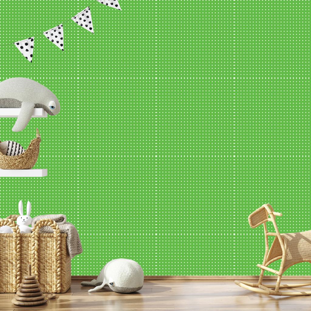 Green Dots Wallpaper, Subtle Detail for Living Room and Bedroom 50x1000