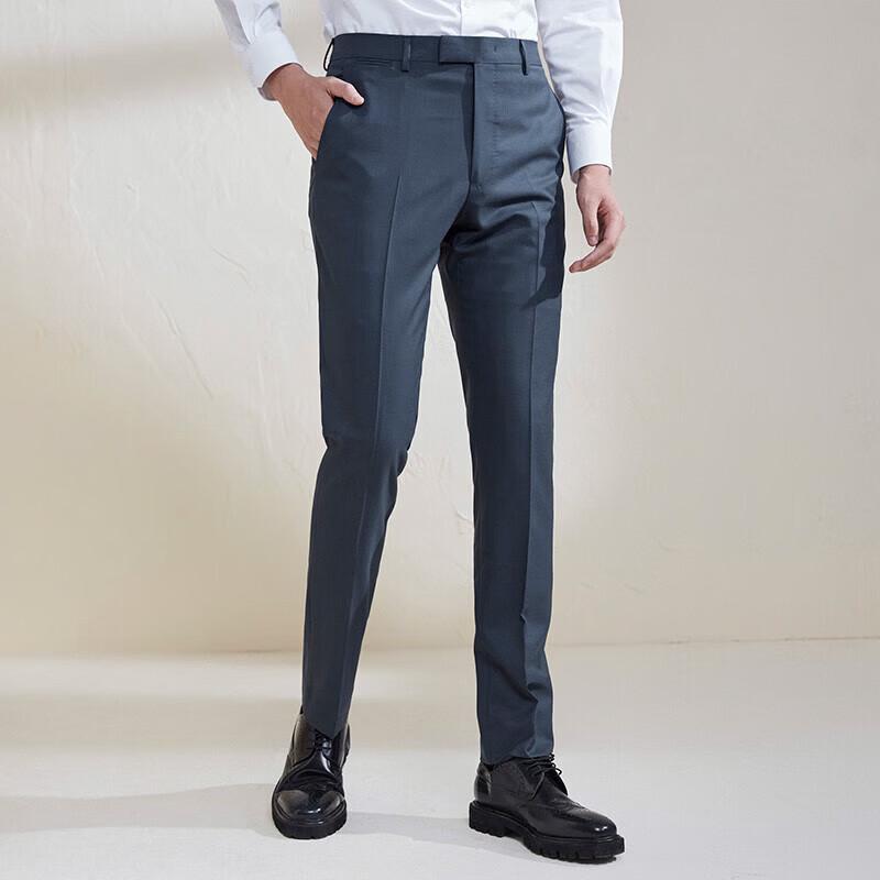 Baoxiniao Herren Schlanke Passform Formale Anzugshose