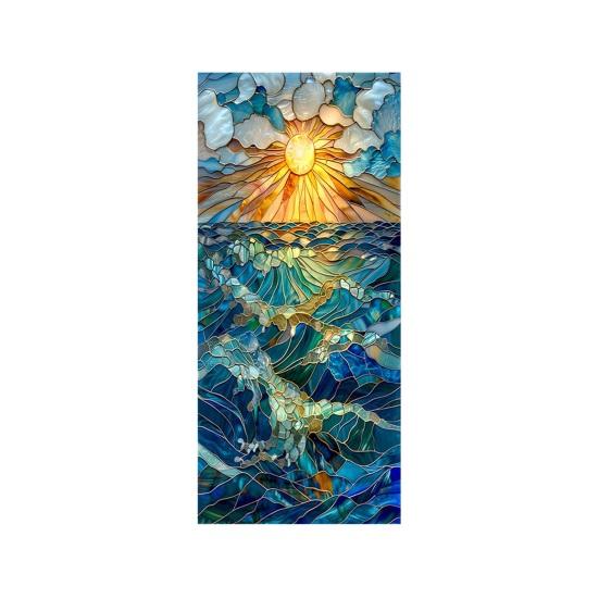 

Floral Window Privacy Film Day Night Privacy Protection Static Window Cling Removable Decorative Waterproof Privacy Film for Bathroom Bedroom C