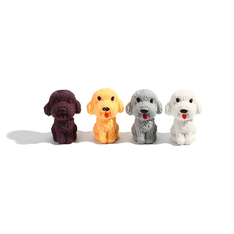 Adorable Teddy Bear Dog Eraser - Creative Animal Eraser for Students Cute Teddy Dog Eraser жёлтый