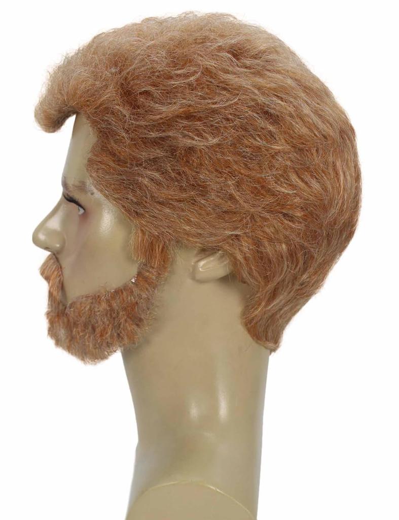 Wigs2you H-5688 Prince of Wales British Ginger Brown Wig and Beard Set for Adult Men