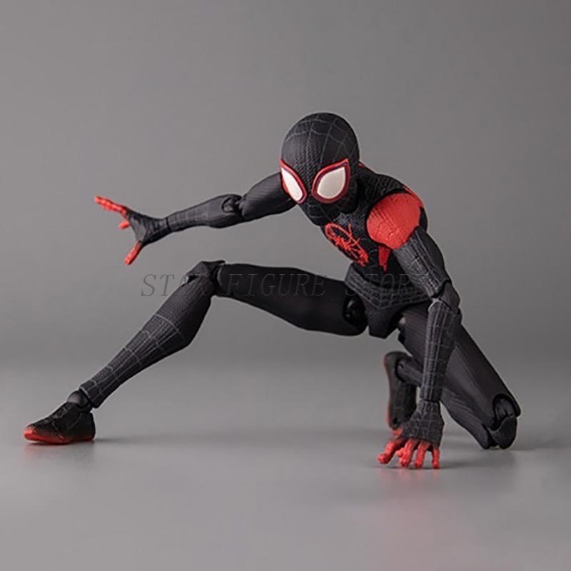 Sentinel Sv Action Miles Morales Action Figure Model Spider Into the Spider-Verse Peter Parker Figurine Toy