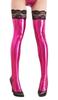 Stockings with Dominatrix Party SM Faux Leather R135 Play-Zone [Colorful Anti-Slip Silicone] Leather-Look Supplies, Leg-Sculpting Costume, Knee-High