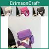 Chic Small Square Bag For Women Stylish Casual Pu Shoulder Handbag In Black White Pink Purple