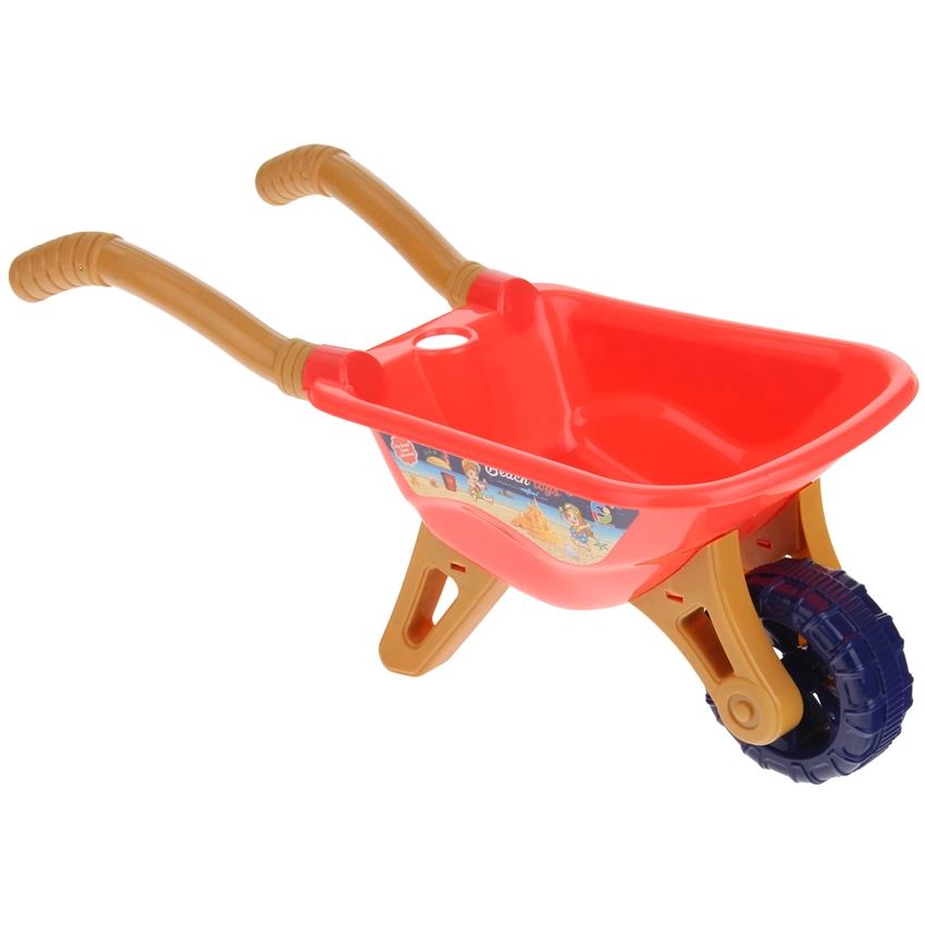 Children's Sandbox Sand Set Wheelbarrow Watering Can Molds - Orange