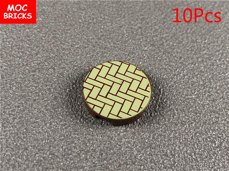 MOC Bricks DIY Printed Tile 1x1 1x2 2x2 2x3 1x4 Solar Panel Gauge Map Compass Assembled Building Block Accessories Kids Toy Gift