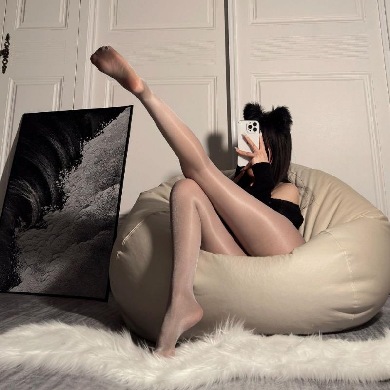 Sex Stockings Oily Horse Oil Stockings Open Crotch Free Sexy Black Silk Pantyhose Black Aurora Oil Bright Horse Oil