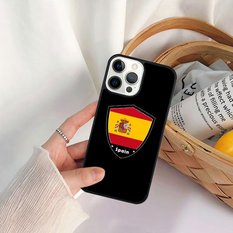 Spain Flag Phone Case For iPhone 17 Air 16 15 14 11 12 13 Pro  MAX Plus coque Cover Shell