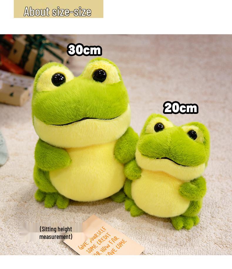 Plush Toy: Green Frog, Sleepy Raccoon, Panda Pillow - Children's Gift