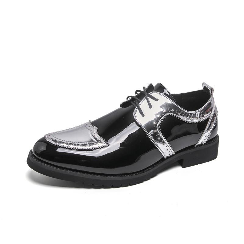 

Leather Shoes Men s British Style Men s Shoes Large Size Hairstylist Casual Shoes Men s Pointed Small Leather Shoes Business Loafers 46