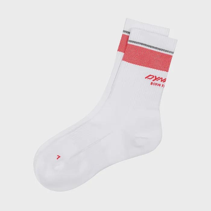 Running Striped Crew Socks_White YUA26S13W2