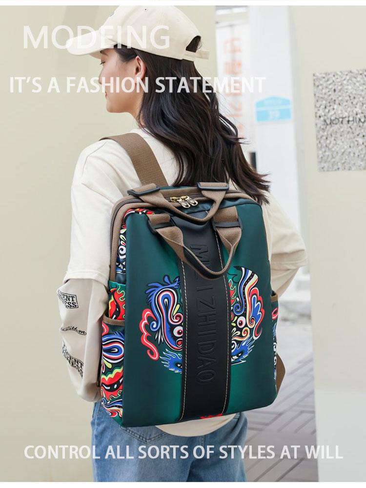 Fashion Designer Backpacks Female Canvas Rucksack Women Large Bagpack Travel Bags Big School Backpack for Students Shoulder Bag CLE