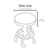 1PC Solid Color Elastic Waterproof Milk Silk Round Stool Cover Suitable For Round Stool Cover Anti Dirty Dining Stool Covers