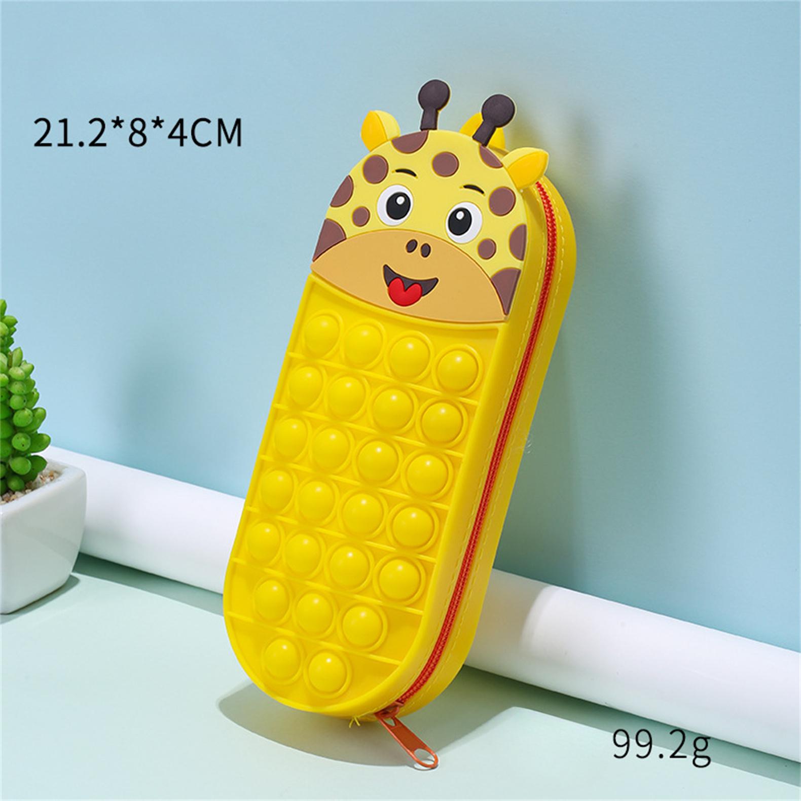 Мультфильм кролик панда многофункциональный школьный канцелярский ящик милый уменьшающий давление силиконовый пенал пенал школьный