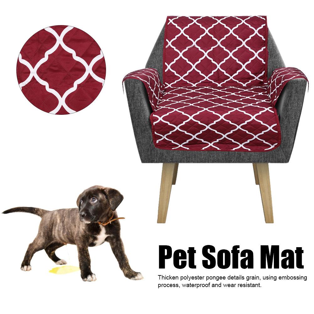 Coussin de Canapé pour Animaux de Compagnie en Pongee Polyester Ponçage Double Face Imperméable Antidérapant Tapis Pad pour Animaux de Compagnie pour Voiture