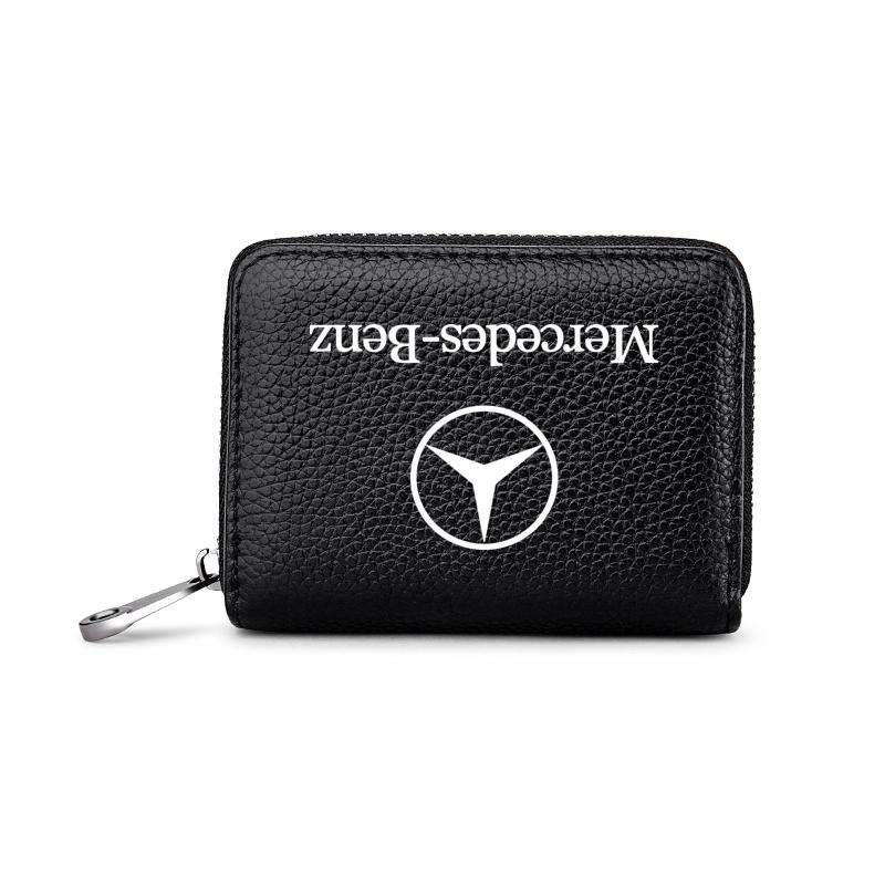 Genuine Leather Car Drivers License ID Card Passport Card Wallet For Mercedes-Benz AMG C500 C200 C300 A B C E GLA CLA GLK GL ML GLE W204 W205 W203