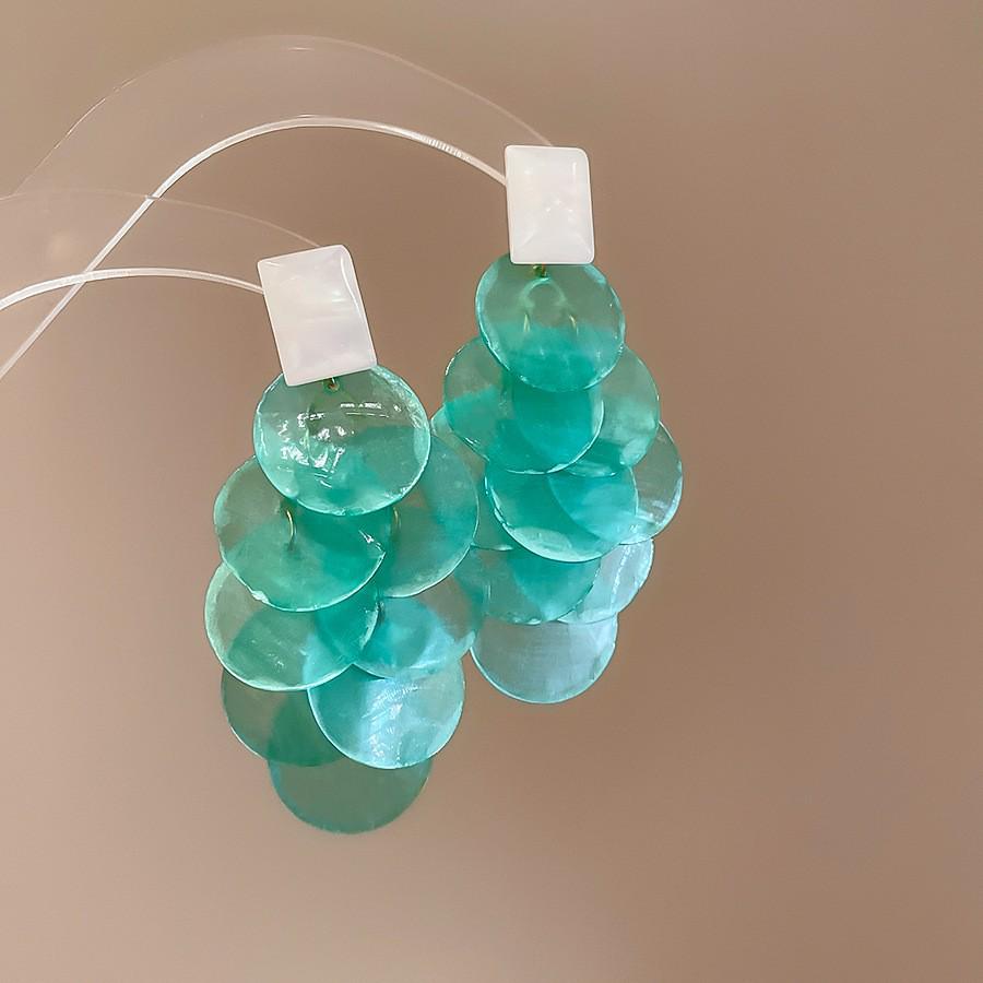 Silver Needle Chiffon Flower Tassel Earrings, Sweet Mori Style, Dopamine Trend, Versatile Women’s Earrings