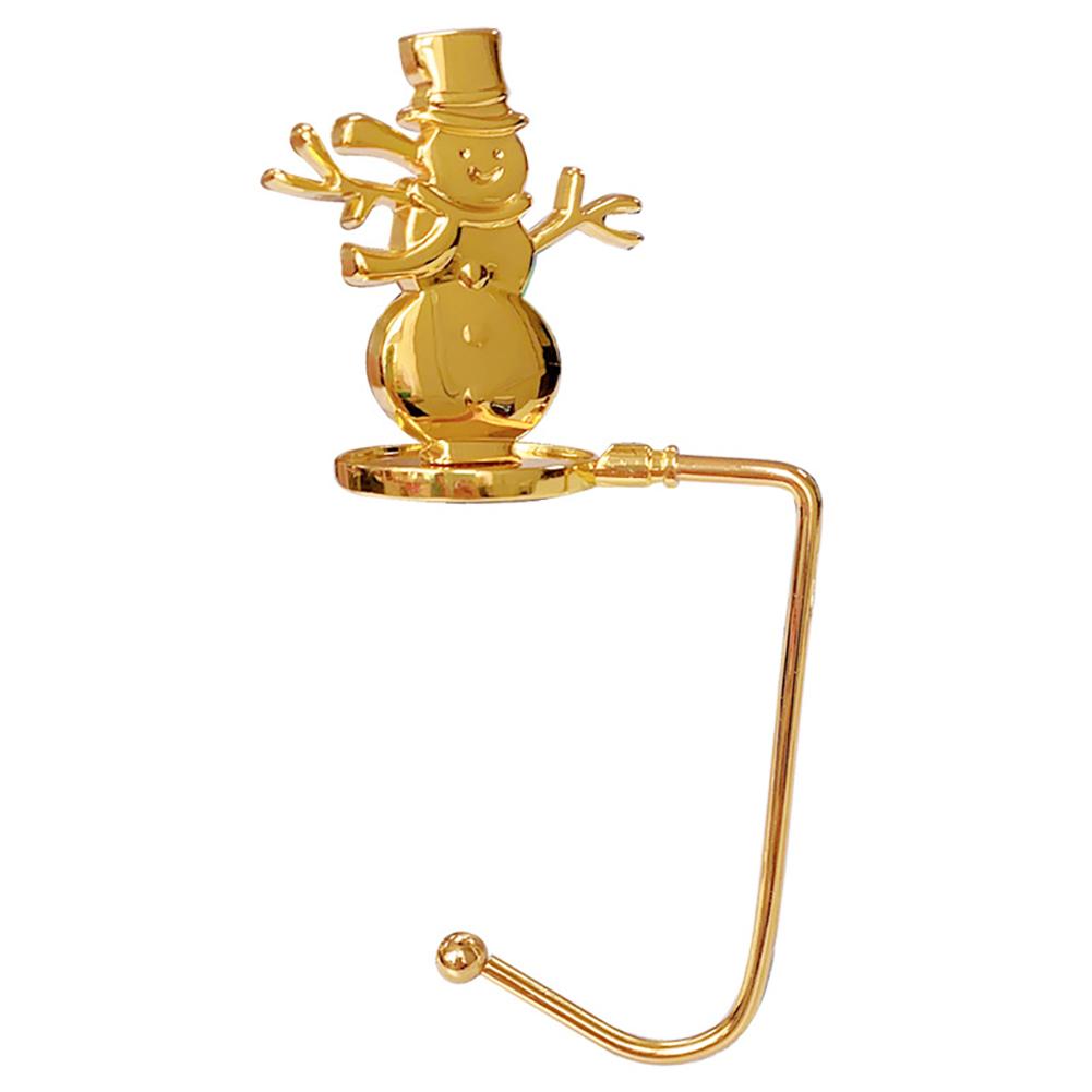 Christmas Fireplace Hooks for Hanging Stockings Metal No Glue Table Edge Hooks Decorative Quick Setup Holiday Home Decor Hooks