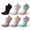 Womens Toe Socks Mesh Breathable Thin Low Cut Sports Cotton