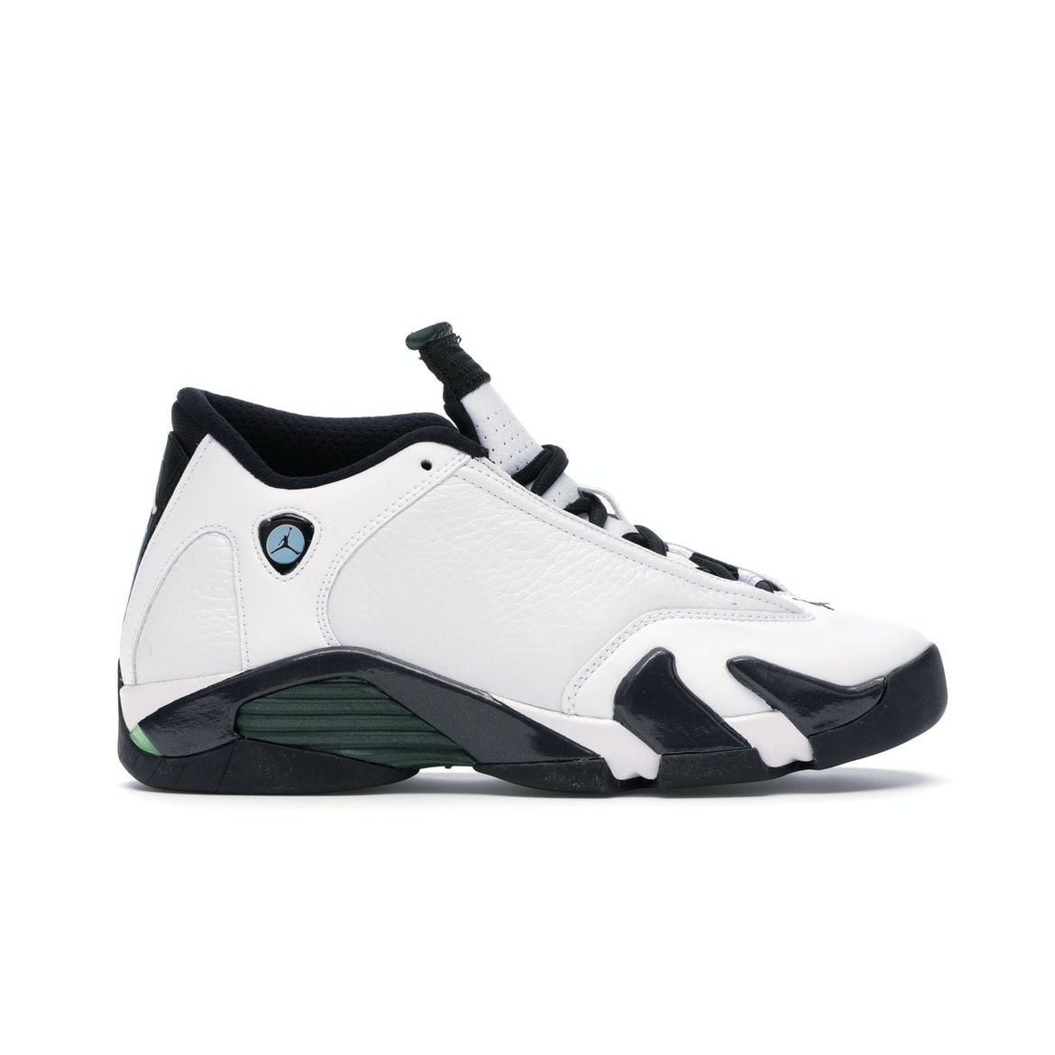 

Детские кроссовки Air Jordan 14 Retro BG Oxidized Green 2016 White Black Legend-Blue 487524-106