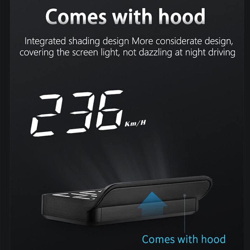 M3 Auto OBD2 Car Speedometer HUD Projector Display Head-Up Display Digital Speed Meter Windshield Vehicles Truck Auto Electronic