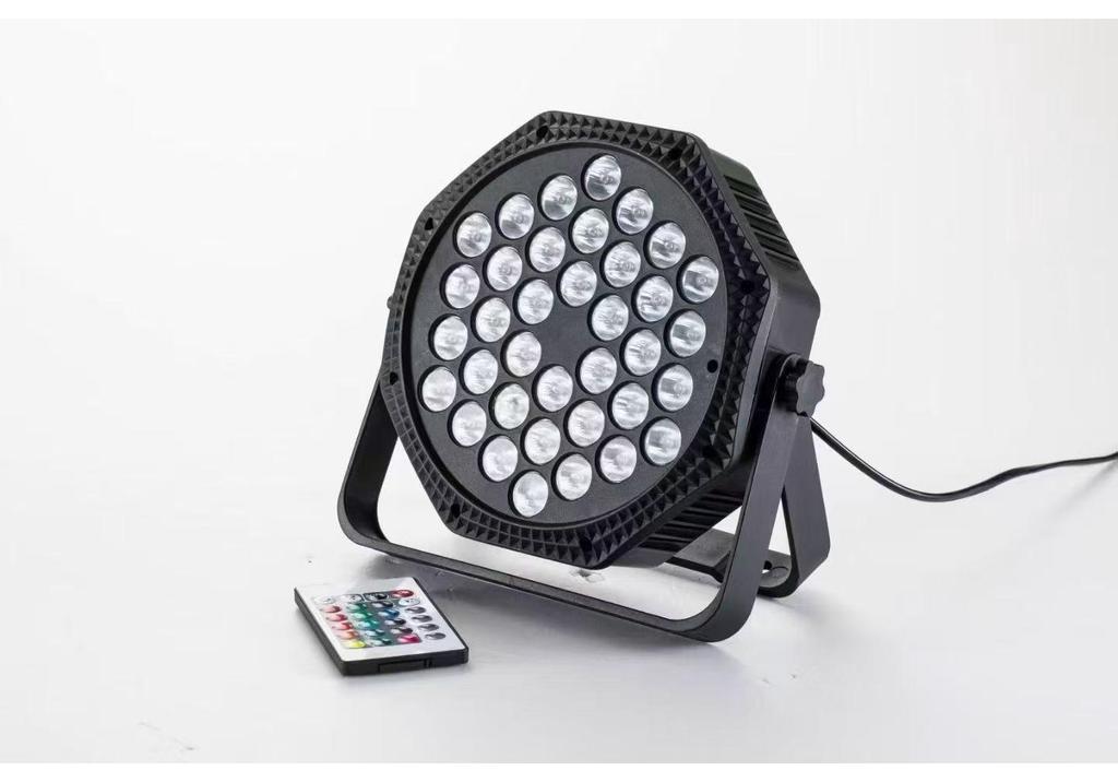 New 18/36-Bead LED Wash Par Stage Light for Live Broadcasts & Dance Studios - 7-Color Lighting