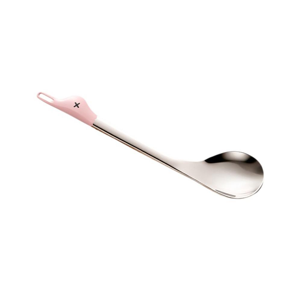

Duck Shape Fruit Spoon Stainless Steel Dessert Spoon Creative Coffee Spoon Tableware розовый