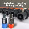 Professional Speaker Cable with NL4FC & XLR Connectors - 4-Core Sound Core for Amplifier & Stage Use