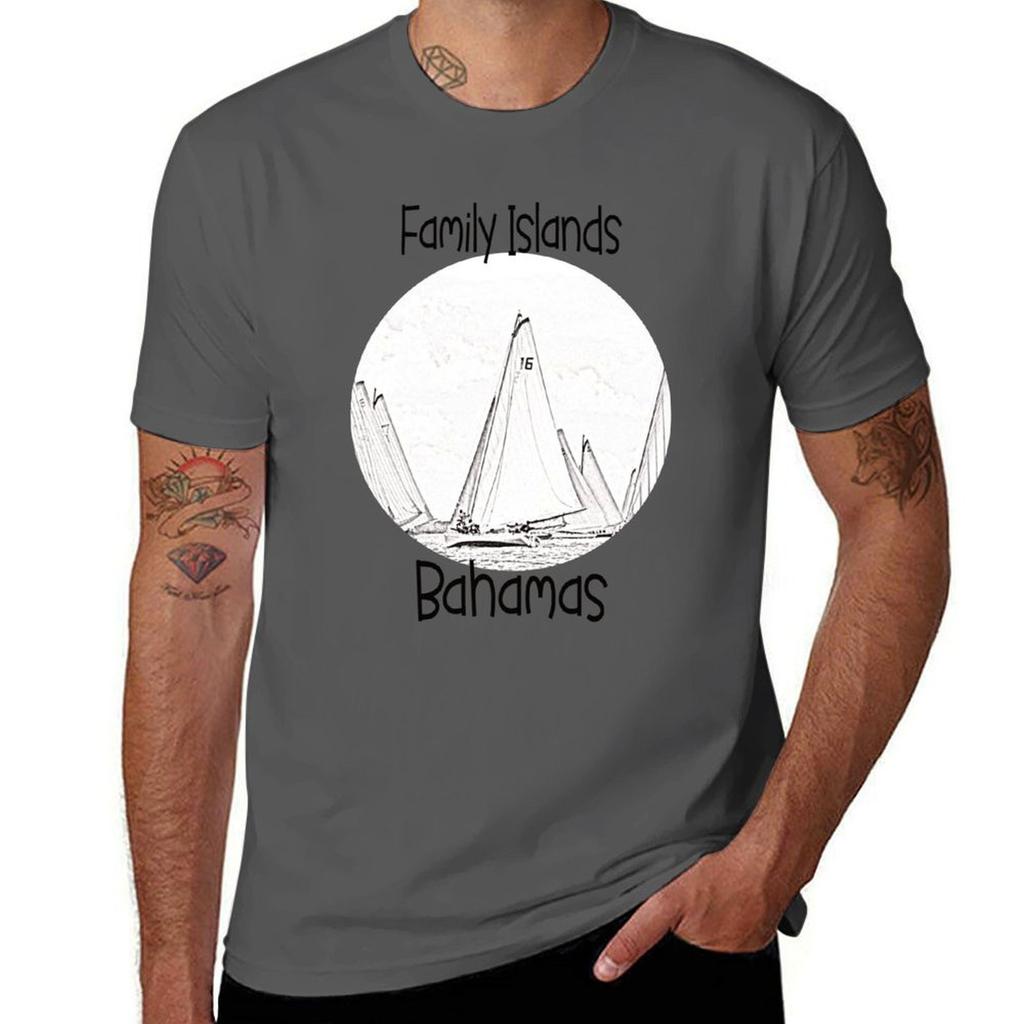 Family Island Bahamian Regatta Tshirt Big Size Crew Neck Tshirt
