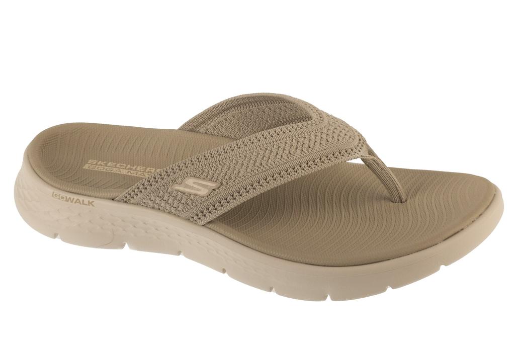 Skechers Go Walk Flex Sandal - Holly, Womens Beige Flip-flops
