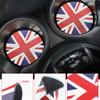 3pcs Car Coaster Water Cup Non-Slip Leather Pad Holder Mat For MINI Cooper F54 F55 F56 F57 F60 Countryman Clubman Accessories