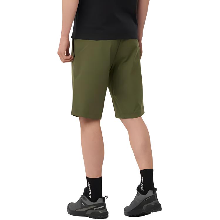 Salomon Outerpath Utility Fitted Color Block Mid Rise Casual Shorts Men shorts Grape-Leaf LC2212800