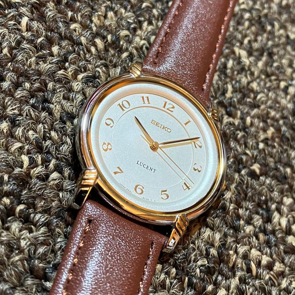 [USED] Seiko LUCENT Two-tone Silver Dial Quartz Watch, Pre-owned