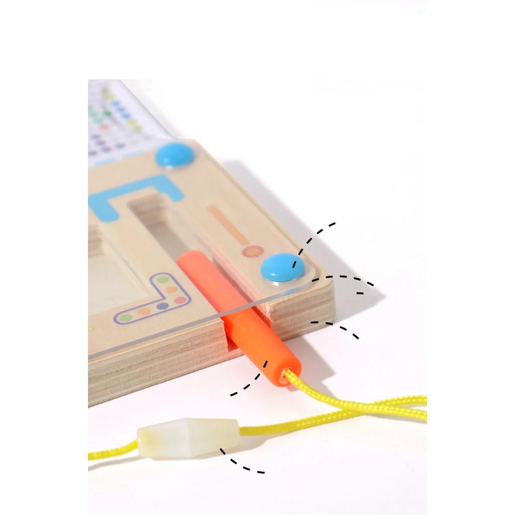 Gry Sortowanie Magnetyczne Zabawki Puzzle Montessori Labirynt Nauka Koloru Liczenie Klasyfikacja Numerów Drewniane Zabawki Edukacyjne
