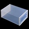 Transparent Building Block Style Shoe Storage Box - Dustproof Plastic Organizer Cabinet for Home