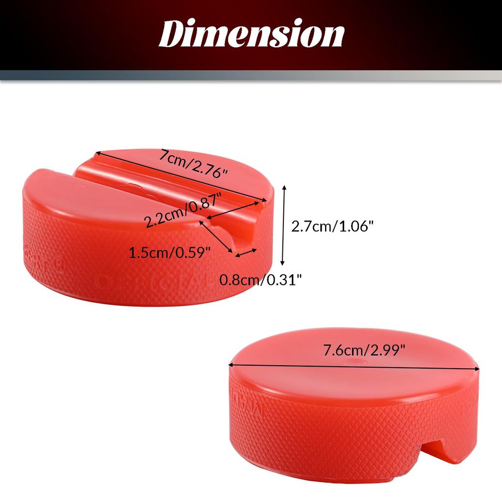 Jack Pad Red Polyethylene Floor Slot Car Rubber Jack Pad Frame Protector Adapter Jack
