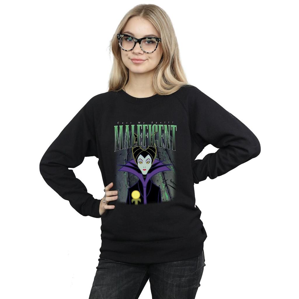 Sleeping Beauty Womens/Ladies Maleficent Montage Cotton Sweatshirt