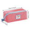 Large Capacity Grid Stationery Bag Desktop Storage Dopamine Pencil Pouch Prism Pencil Case  Office