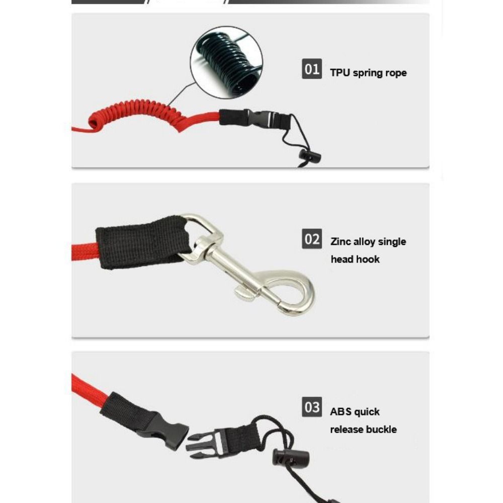 4 Colors Adjustable Safety Rod Holder Rope  Kayak Canoe Surfboard Accessories
