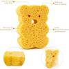 5 Pack Baby Bath Sponges, Cartoon Animal Natural Loofah Sponges, Soft Wash Sponges for Newborns Infants Toddlers Bath Time