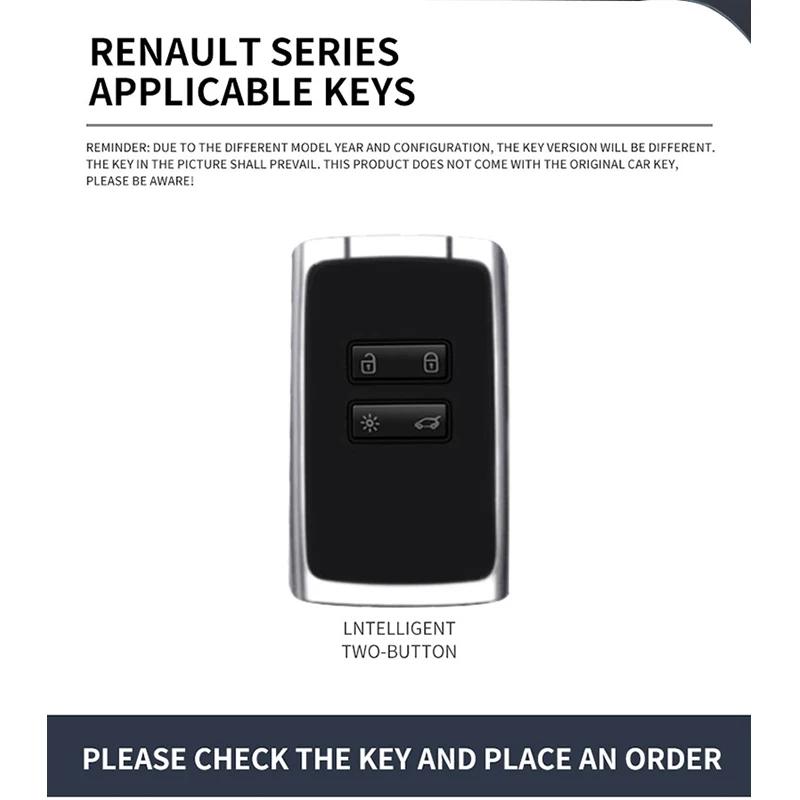Zinklegierung Auto Schlüsselhülle Abdeckung Schale für Renault Captur Megane Talisman Espace Clio Zoe Koleos Scenic 4 Arkana Dacia Sandero Karte SS6