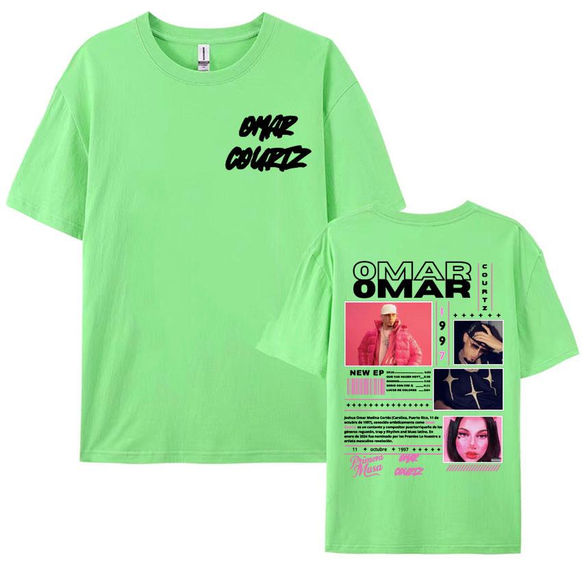 Rapper Omar Courtz Primera Musa Album Tour T Shirt Mens Womens Clothing Hip Hop Fashion Aesthetic Casual Short Sleeve Tshirts