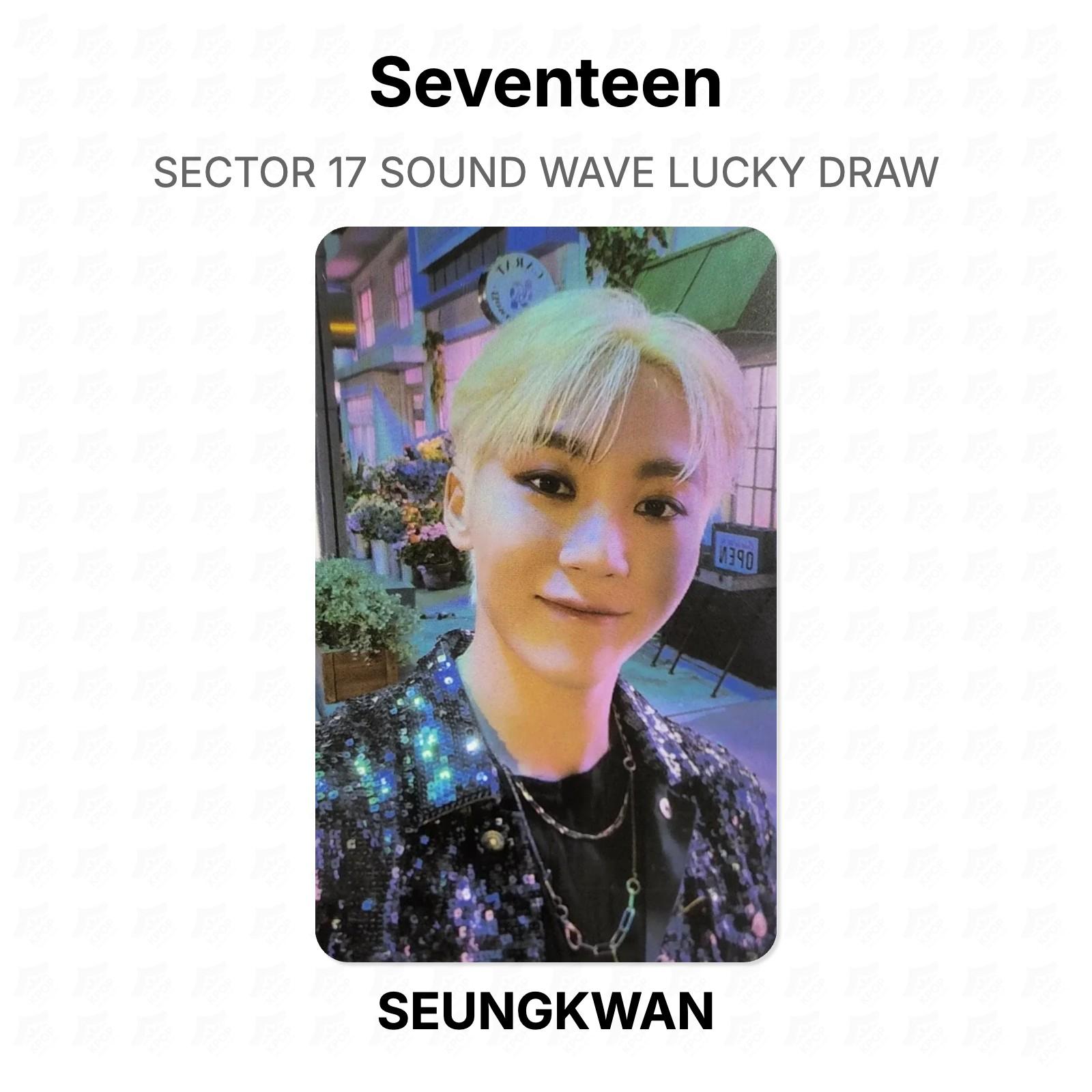 Seventeen SECTOR 17 SOUND WAVE LUCKY DRAW Official Photocard SEUNGKWAN 02