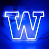 Washington Neon Sign University Basketball Team Logo Neon Sign for Bedroom University Neon LED Wall Light Decor for Dorm