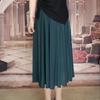 Ice Silk Floral Midi Skirt With Breathable Fabric For Middleaged Women Casual Wear