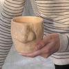 Nose Picking Mug Funny Nose Mug with Finger Handle Ceramic Storage Cup with Sculpted Hand Plate Ring Holder for Home Office Decoration Gift