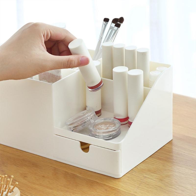 Practical Desk Organizer Holder Stationery Holder Book Holder with Expandable Bookend Multiple Compartments for Home