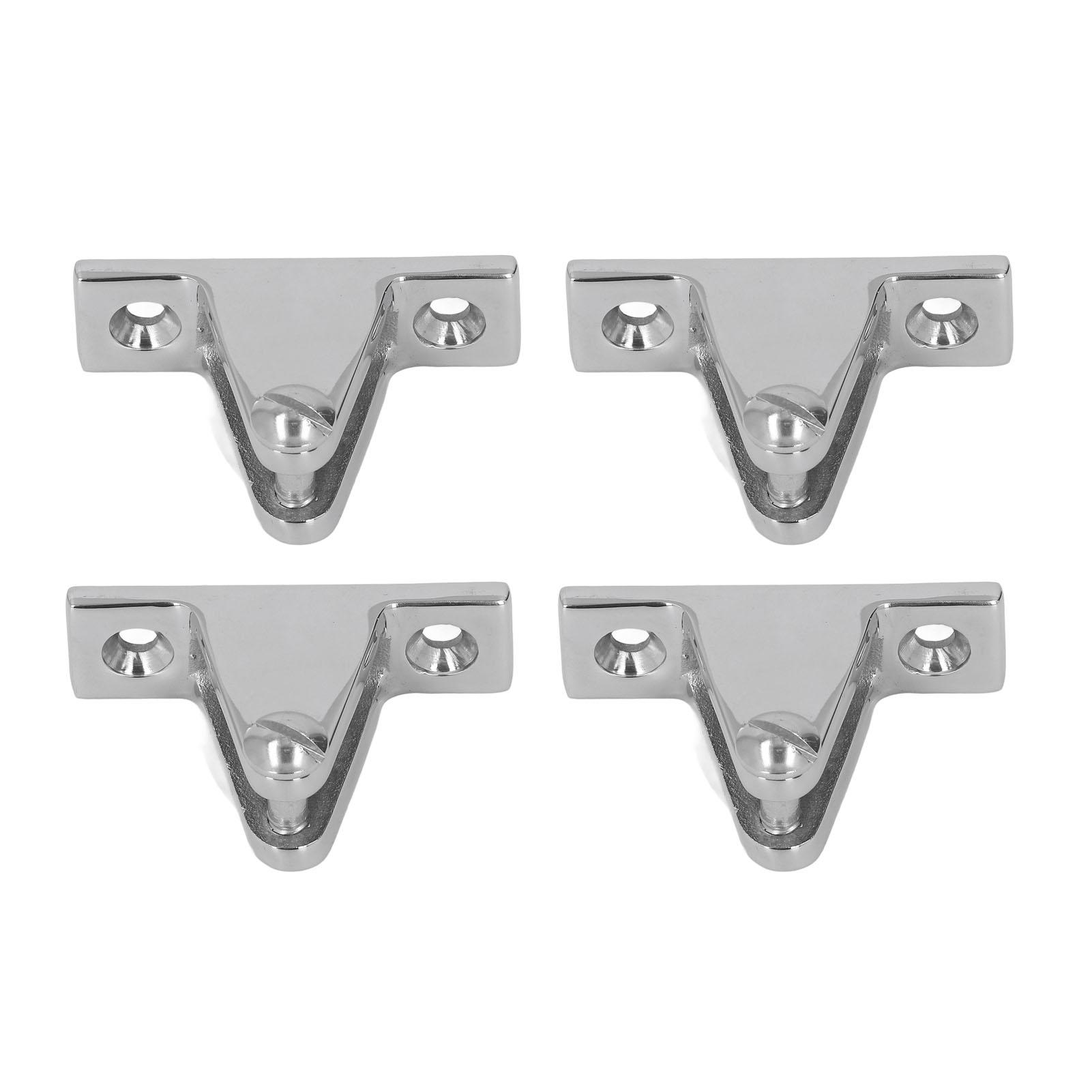 

4Pcs Deck Hinge for Boat 316 Stainless Steel Top Mounting Hardware Awning Fixed Accessories