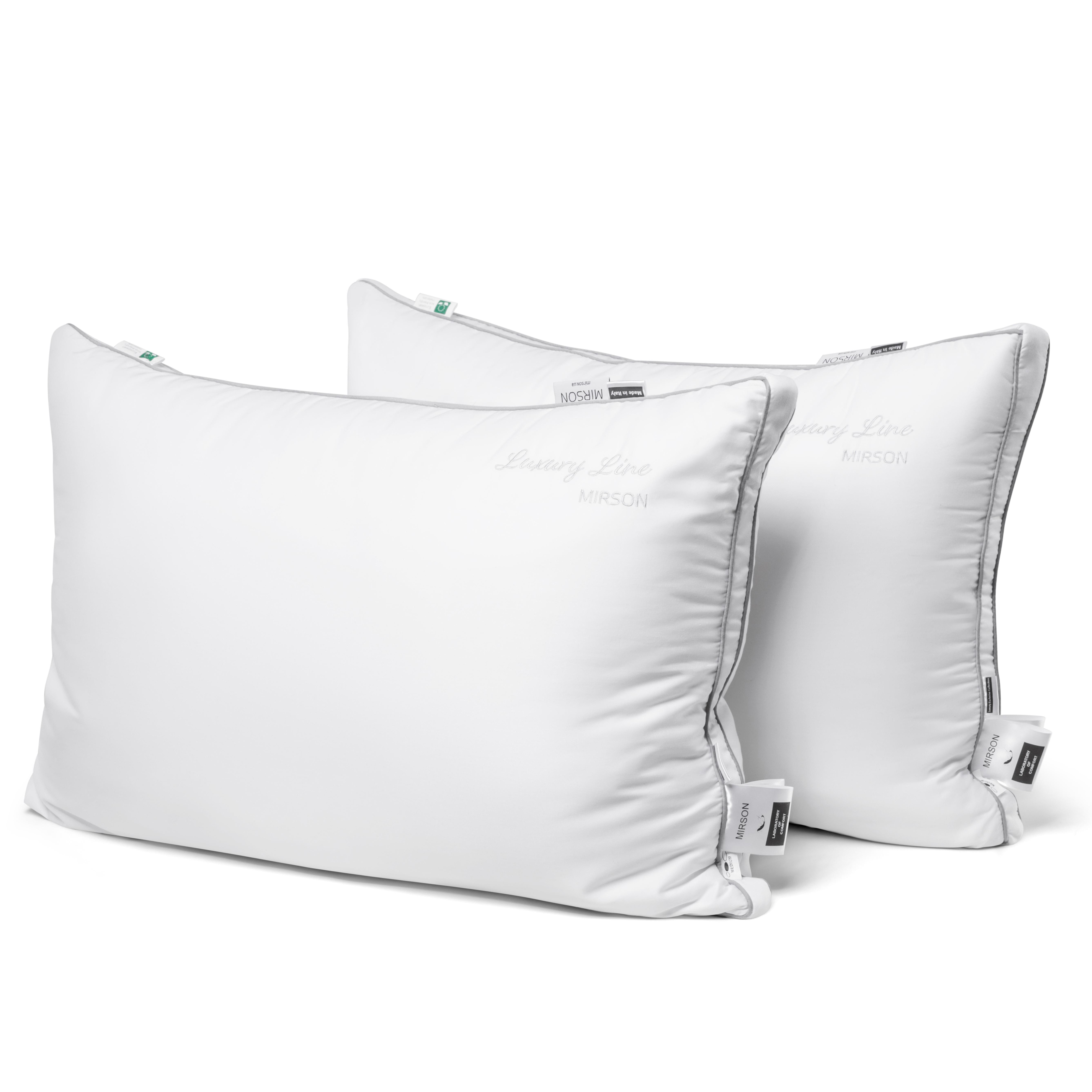 

Polyester (Anti-Allergen) Pillow Luxury Exclusive №1194 100% cotton, 100% polyester filling. Medium. 50*60 білий